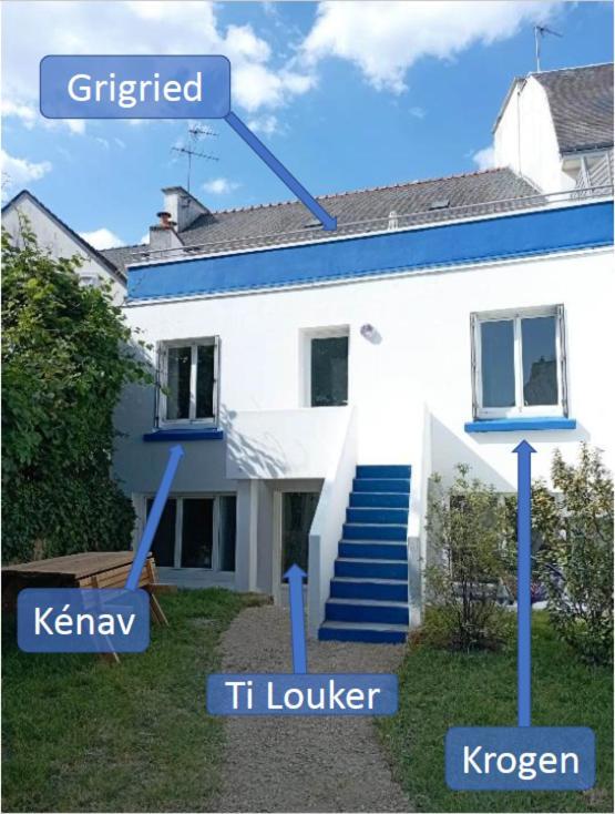 Le Kenav - Studio A 300 M Du Port Locmiquelic Bagian luar foto