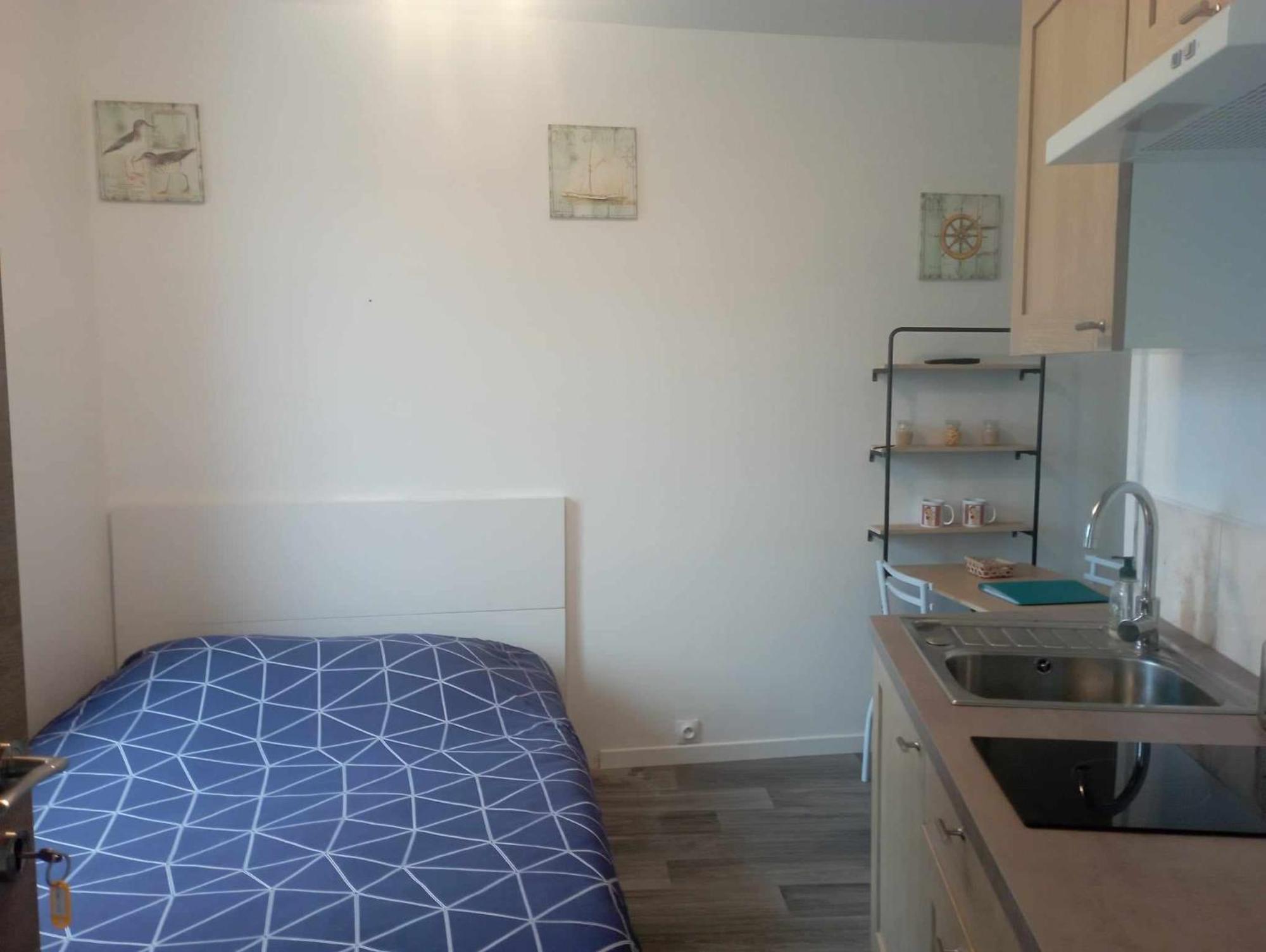 Le Kenav - Studio A 300 M Du Port Locmiquelic Bagian luar foto