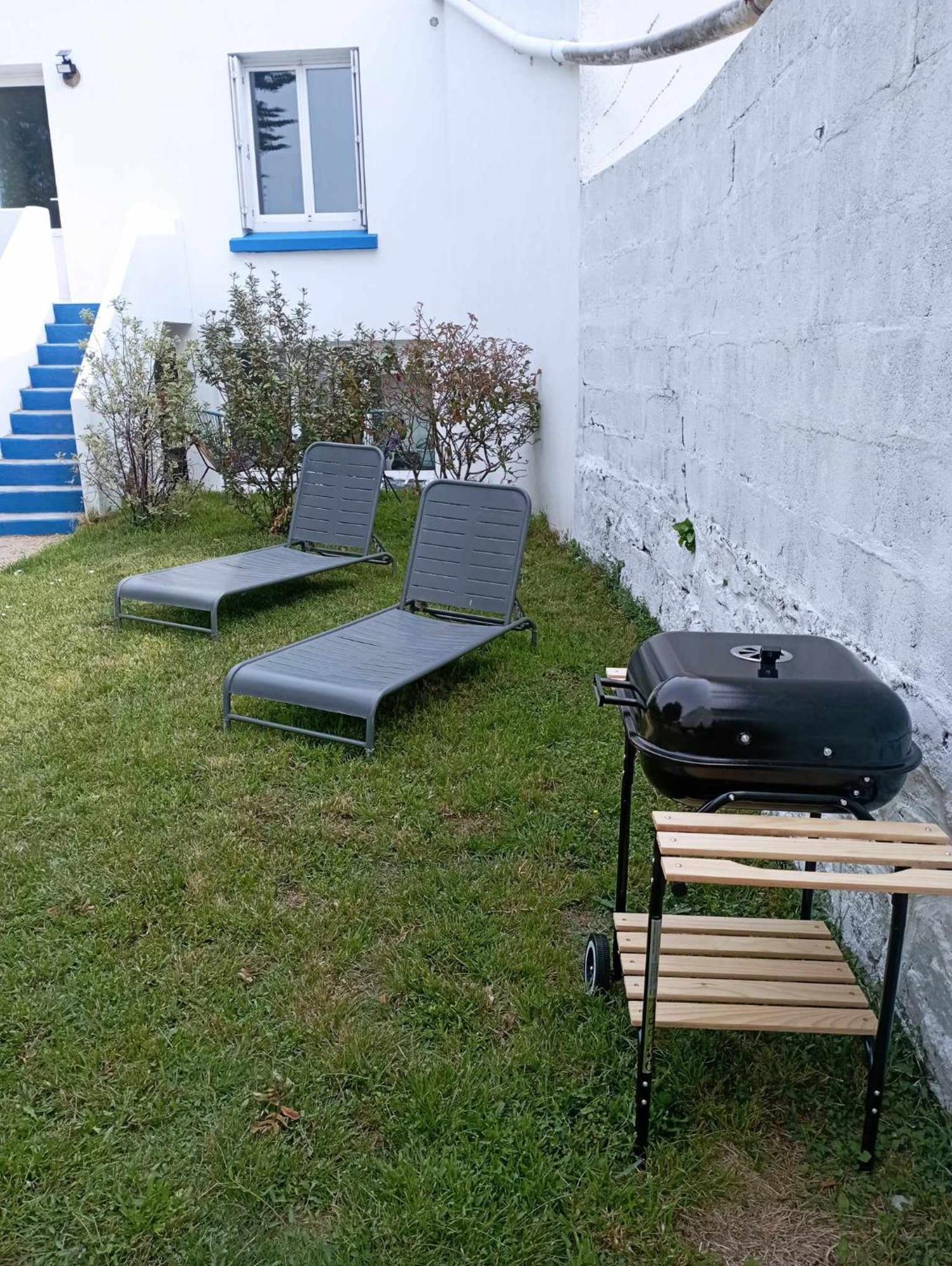 Le Kenav - Studio A 300 M Du Port Locmiquelic Bagian luar foto